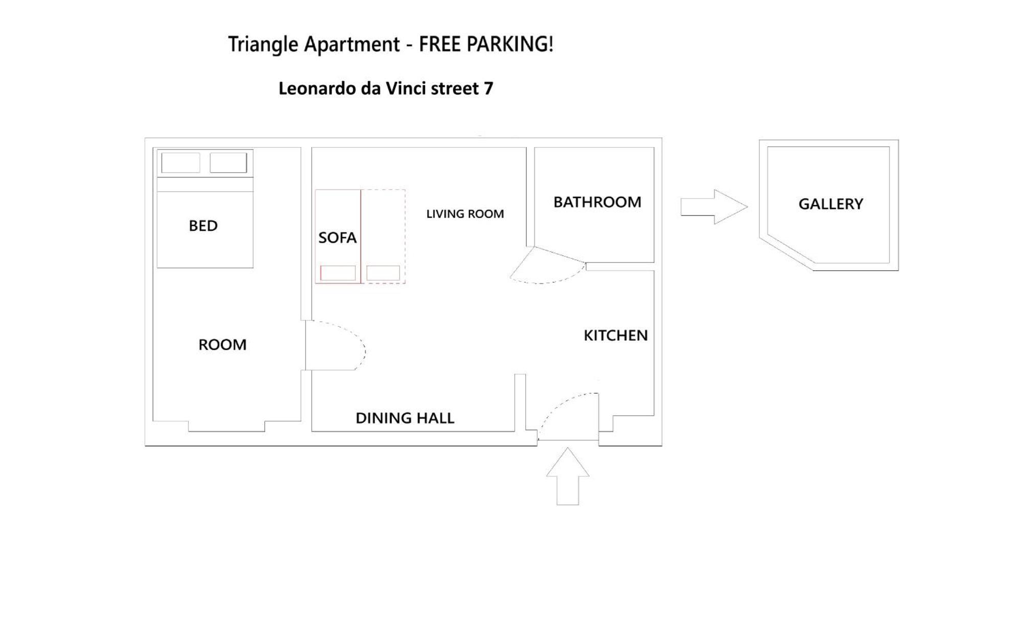 Lejlighed Triangle - Free Parking! Budapest